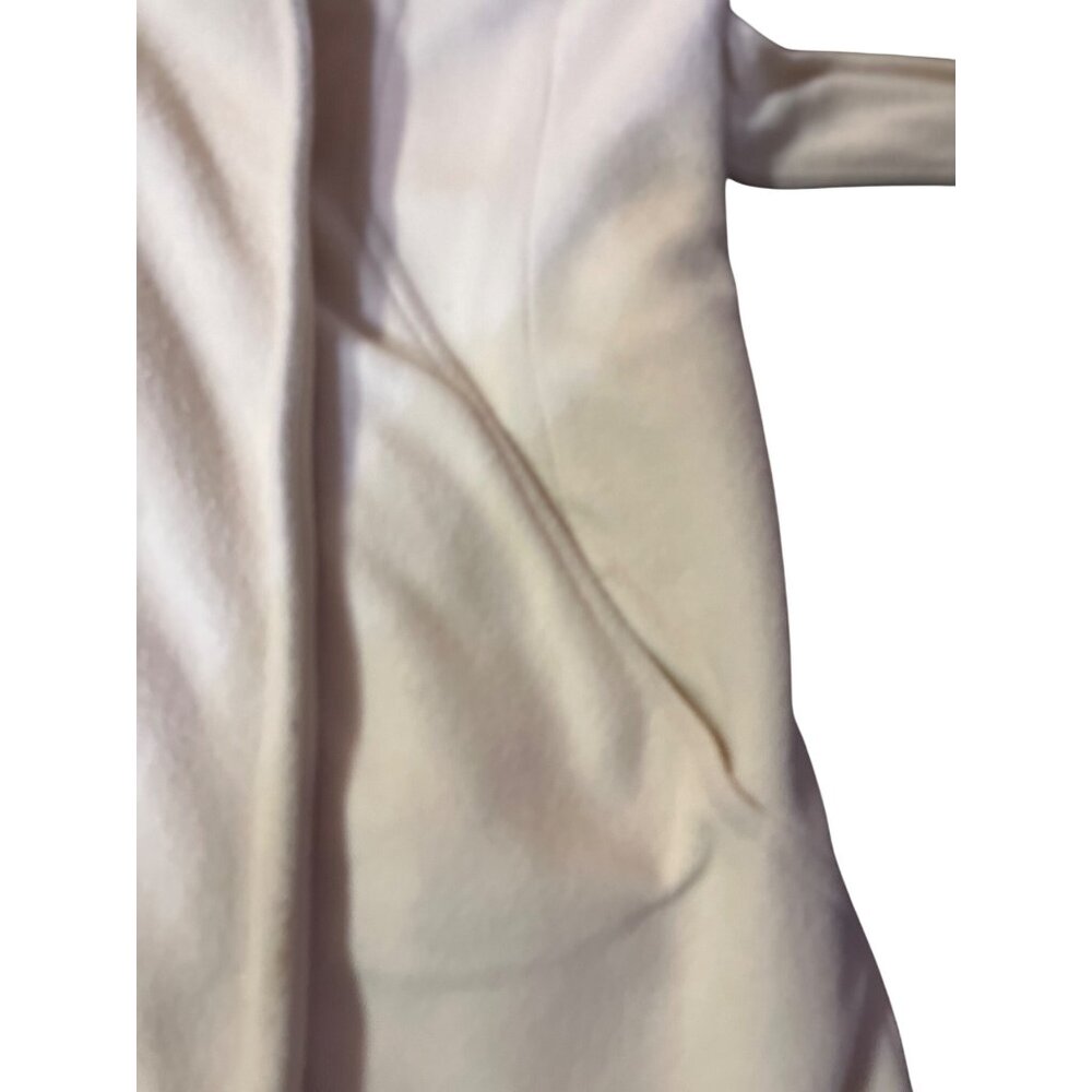 Vintage Kashmiracle Coat Womens S/M? Cream Fur Collar Used Long Belted Coat Uniq - Picture 15 of 16